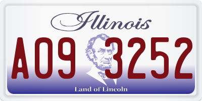 IL license plate A093252