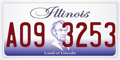 IL license plate A093253