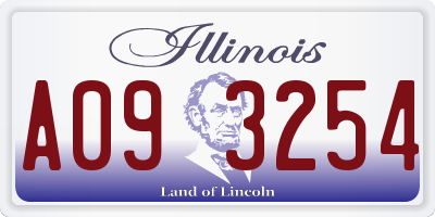 IL license plate A093254