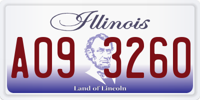 IL license plate A093260