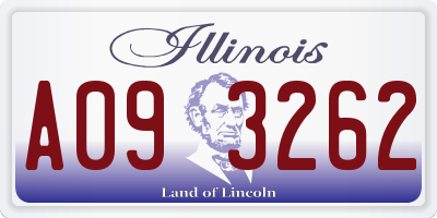 IL license plate A093262