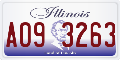 IL license plate A093263
