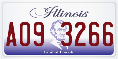 IL license plate A093266