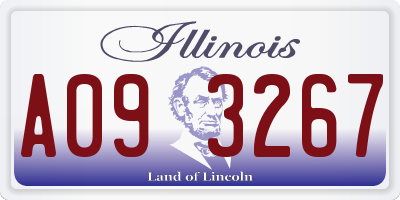 IL license plate A093267