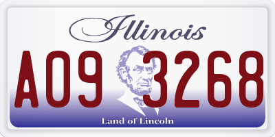 IL license plate A093268