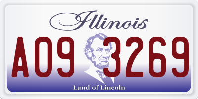IL license plate A093269