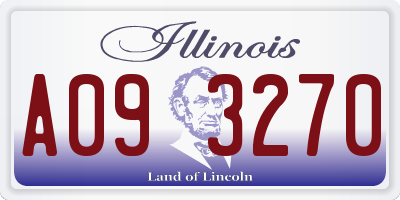 IL license plate A093270