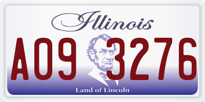 IL license plate A093276