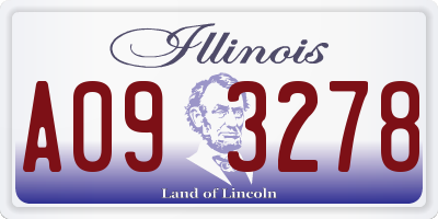 IL license plate A093278