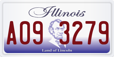 IL license plate A093279