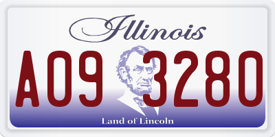 IL license plate A093280