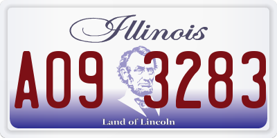 IL license plate A093283