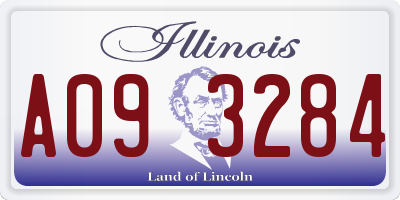 IL license plate A093284