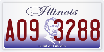 IL license plate A093288