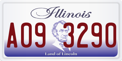 IL license plate A093290