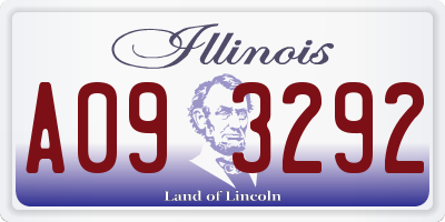 IL license plate A093292