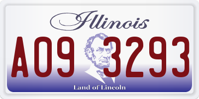 IL license plate A093293