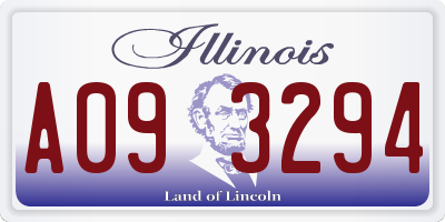 IL license plate A093294