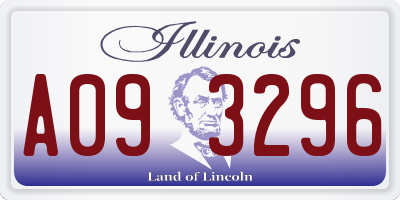 IL license plate A093296
