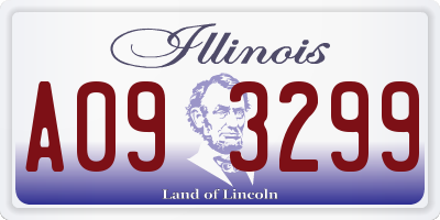 IL license plate A093299