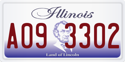 IL license plate A093302