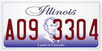 IL license plate A093304