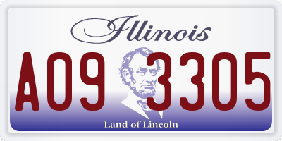 IL license plate A093305