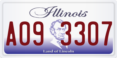 IL license plate A093307