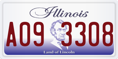 IL license plate A093308