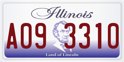 IL license plate A093310