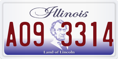 IL license plate A093314