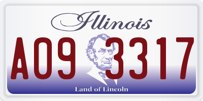 IL license plate A093317