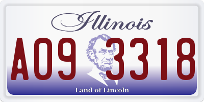 IL license plate A093318