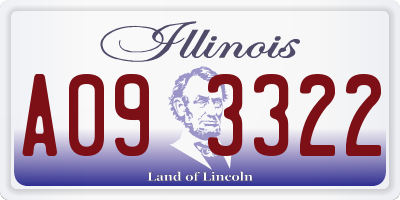 IL license plate A093322