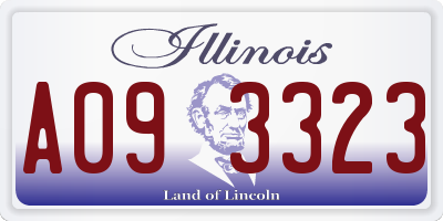 IL license plate A093323