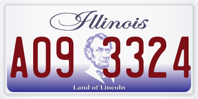 IL license plate A093324