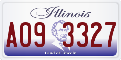 IL license plate A093327