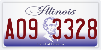 IL license plate A093328
