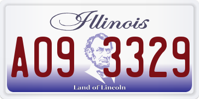 IL license plate A093329