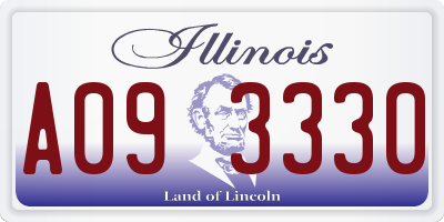 IL license plate A093330
