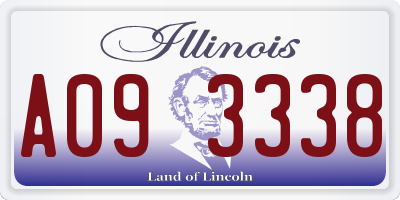 IL license plate A093338
