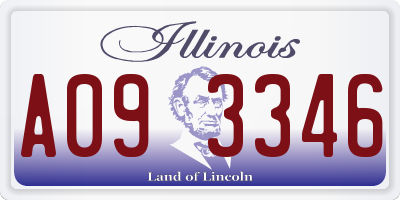 IL license plate A093346