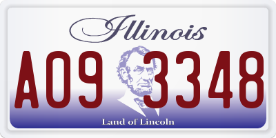 IL license plate A093348