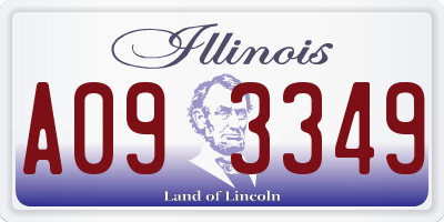 IL license plate A093349
