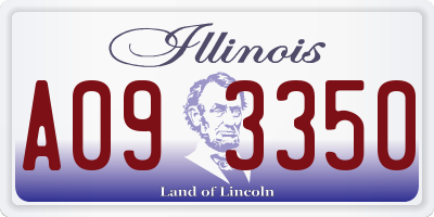 IL license plate A093350