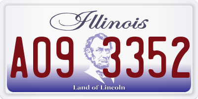 IL license plate A093352