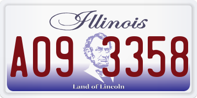 IL license plate A093358