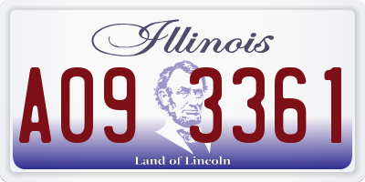 IL license plate A093361