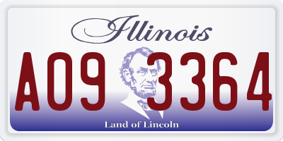 IL license plate A093364