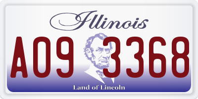 IL license plate A093368